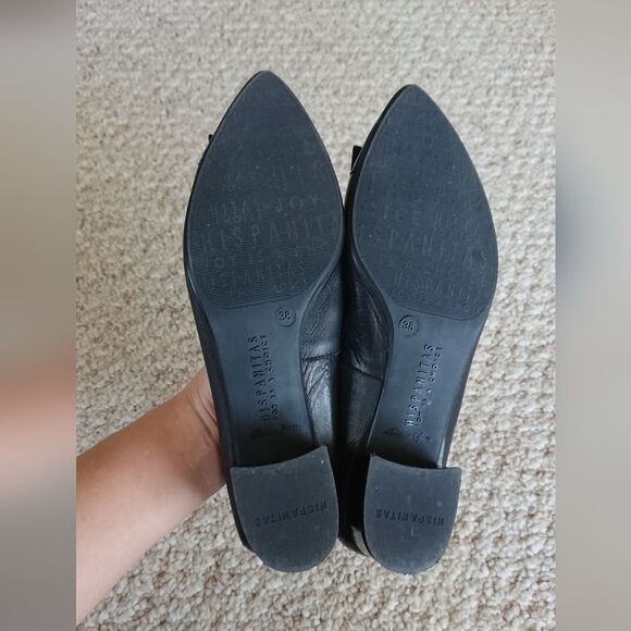Hispanitas Joy Is A Choice Black Block Heel Point Toe heels Size 38 - Picture 9 of 10